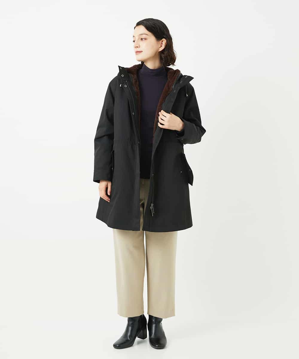 NHKAF85130 GIANNI LO GIUDICE(小さいサイズ)(メゾン ドゥ サンク) ミッププロッサムベア天ボーダー柄ハイネックカットソー ベージュ