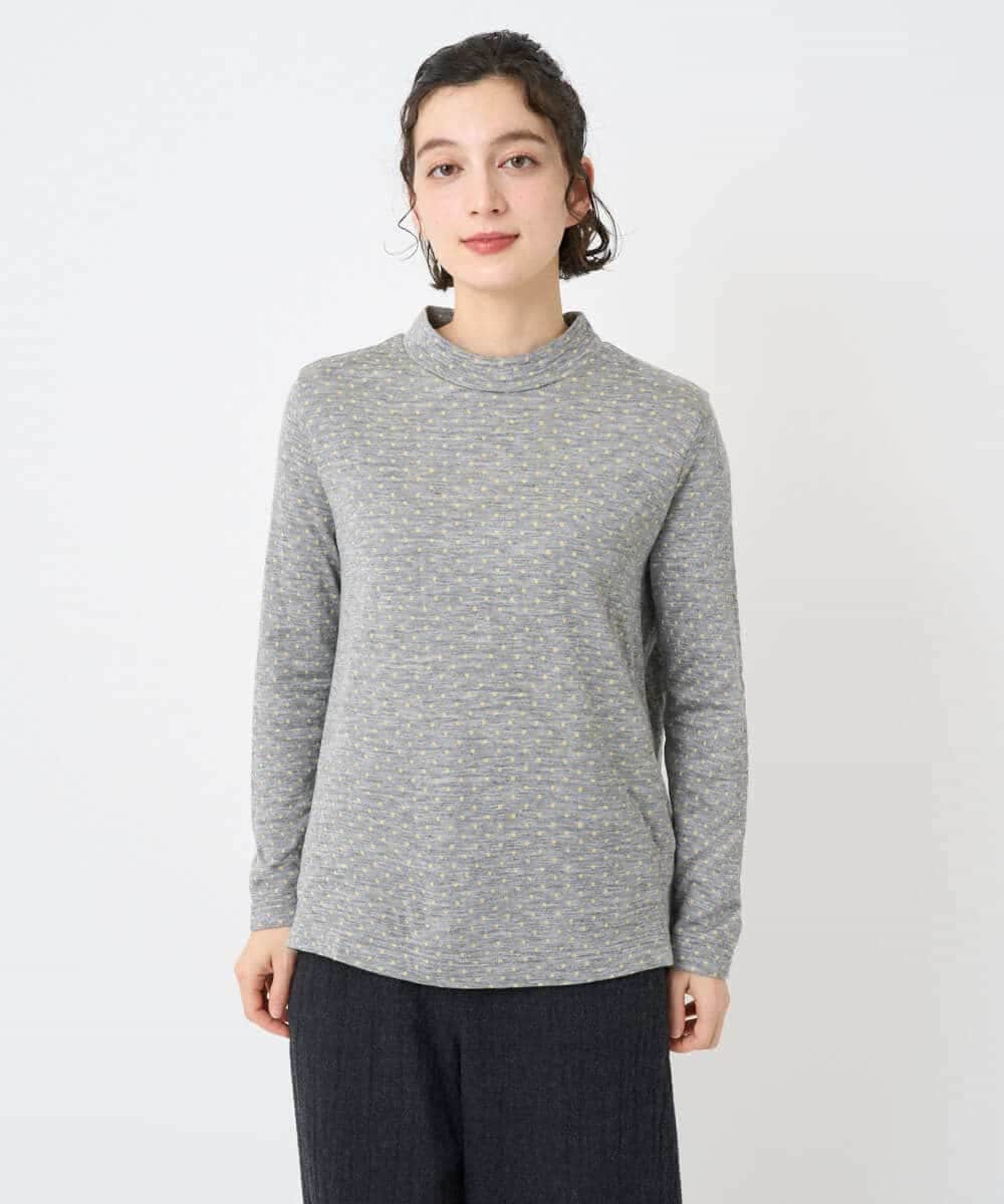 NHKAF89160 GIANNI LO GIUDICE(小さいサイズ)(メゾン ドゥ サンク) ドット柄プルオーバー ライトグレー系