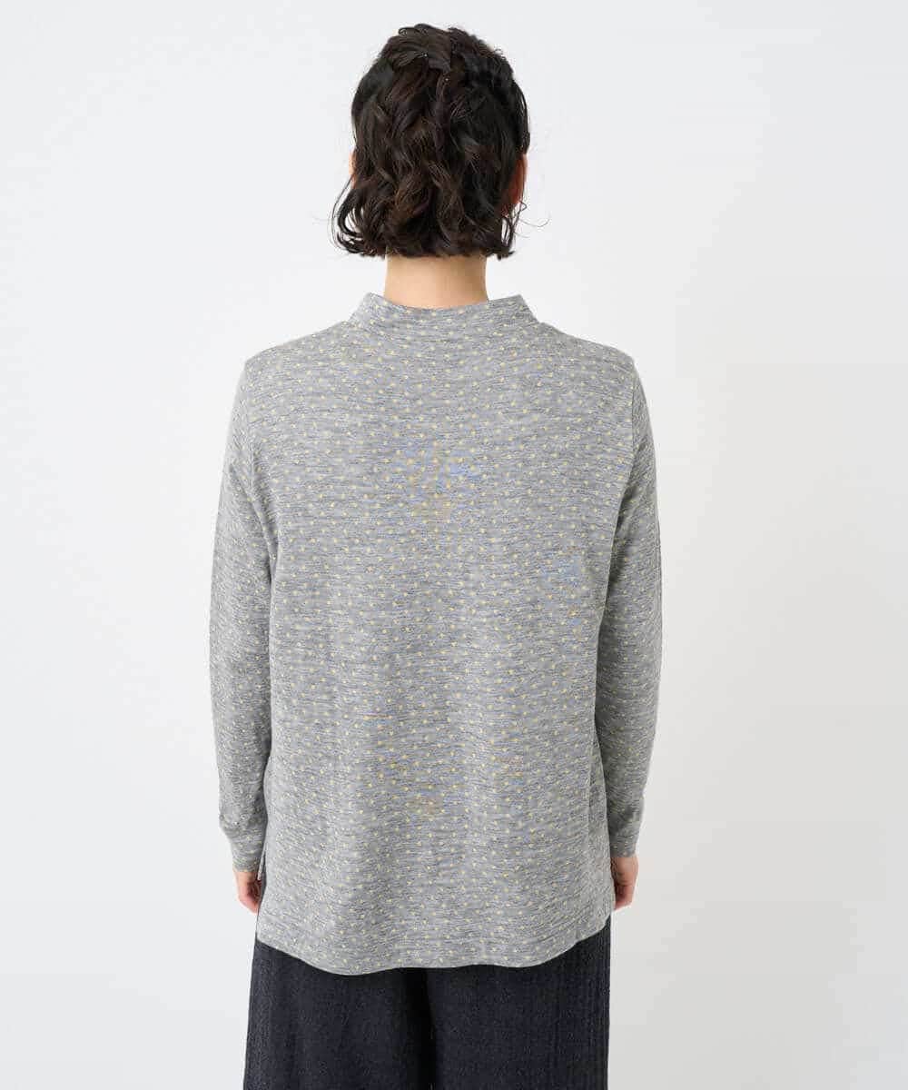 NHKAF89160 GIANNI LO GIUDICE(小さいサイズ)(メゾン ドゥ サンク) ドット柄プルオーバー ライトグレー系