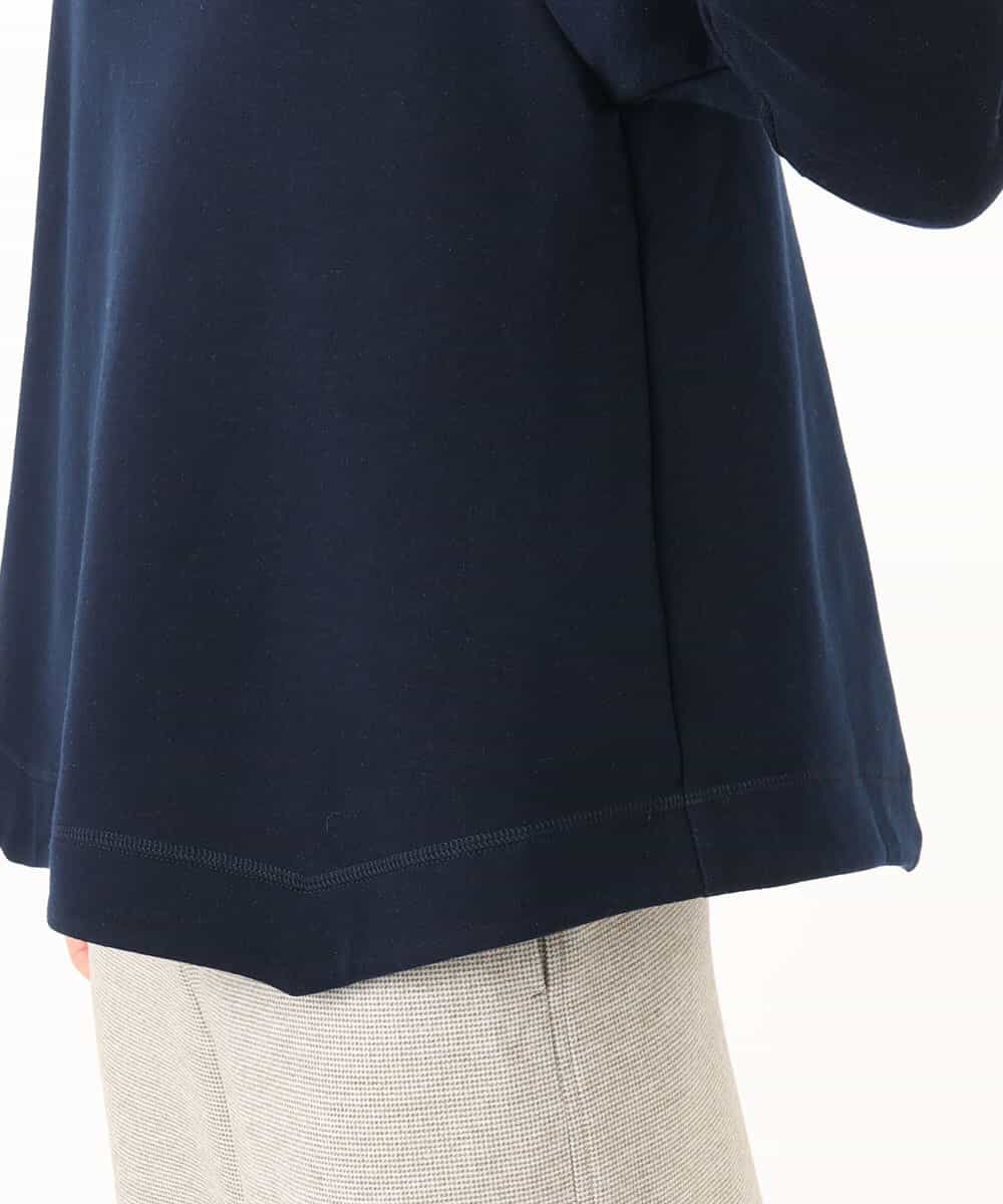NHKAH39250 GIANNI LO GIUDICE(小さいサイズ)(メゾン ドゥ サンク) [日本製]ソフトストレッチダンボールプルオーバー ネイビー