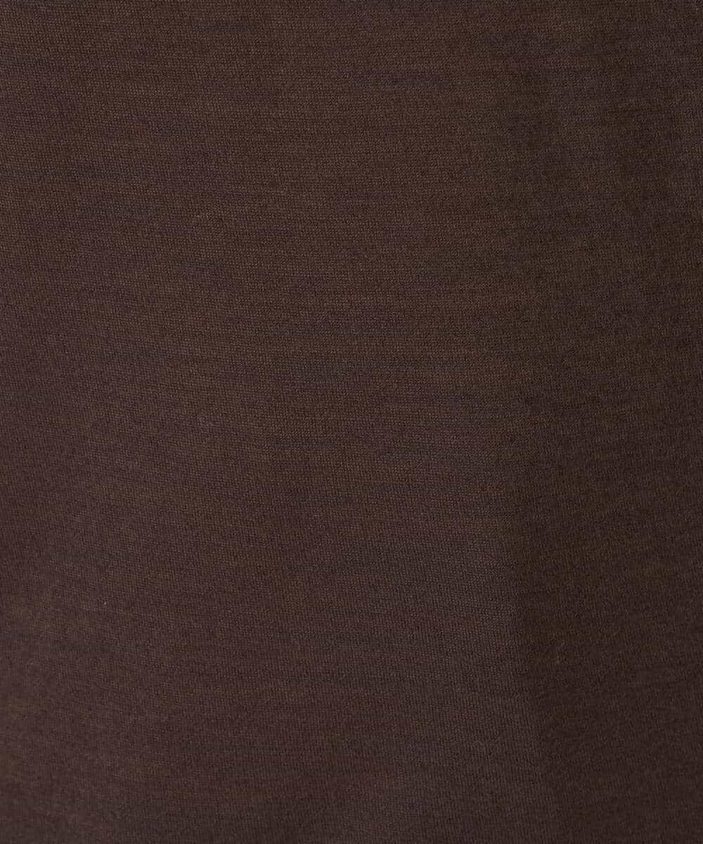 NHKAH40180 GIANNI LO GIUDICE(小さいサイズ)(メゾン ドゥ サンク) [日本製]ウールボトルネックカットソー ブラウン