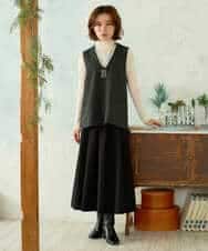 NHKAI80090 GIANNI LO GIUDICE(小さいサイズ)(メゾン ドゥ サンク) ナイロンチュールハイネックカットソー アイボリー