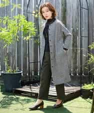 NHKAI80090 GIANNI LO GIUDICE(小さいサイズ)(メゾン ドゥ サンク) ナイロンチュールハイネックカットソー アイボリー