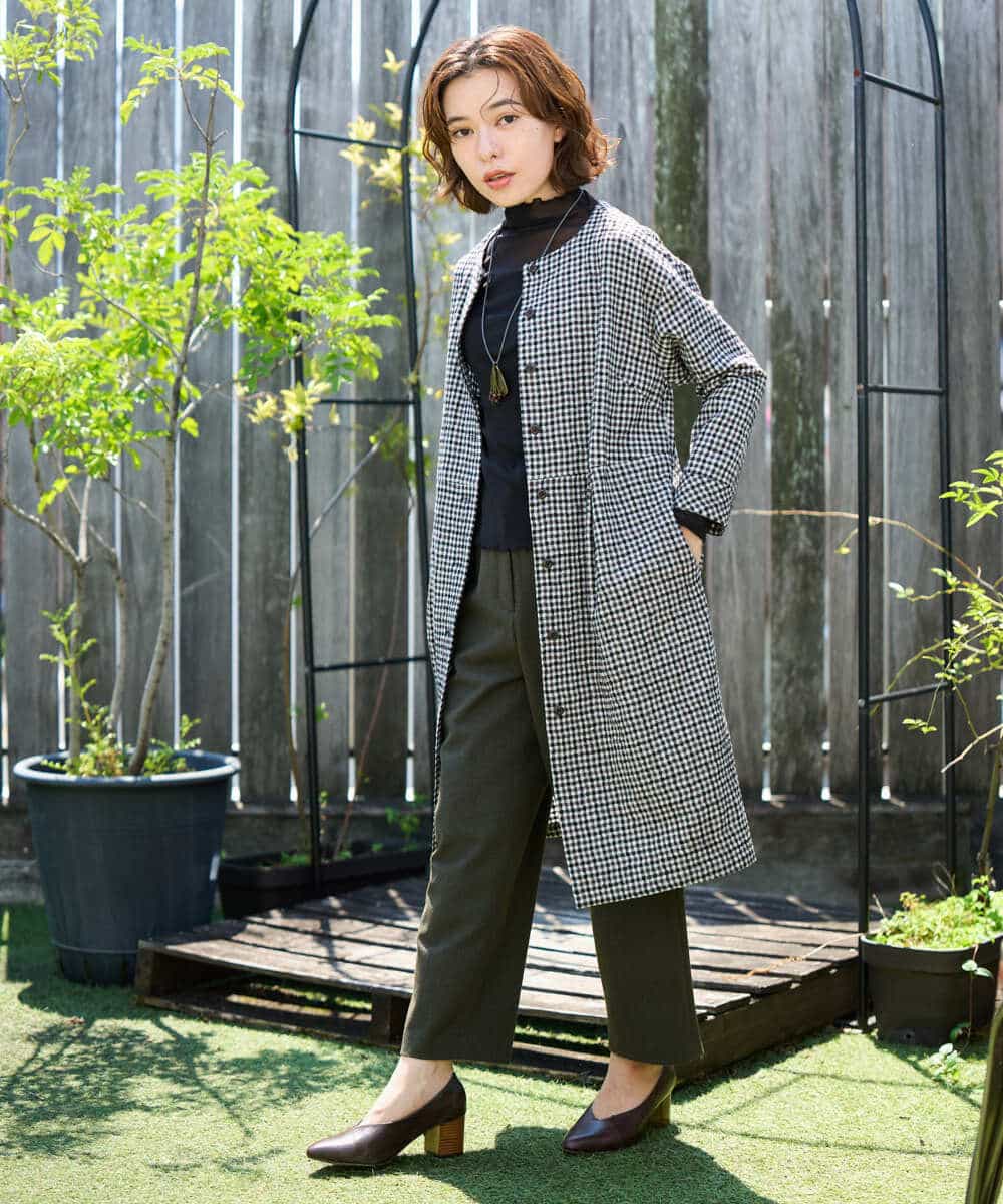 NHKAI80090 GIANNI LO GIUDICE(小さいサイズ)(メゾン ドゥ サンク) ナイロンチュールハイネックカットソー アイボリー