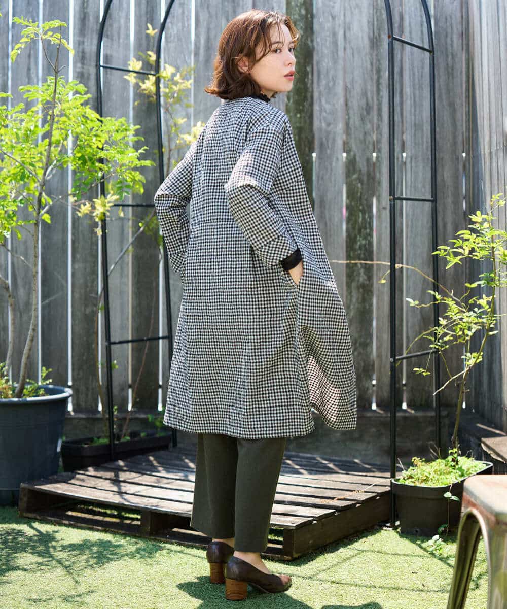 NHKAI80090 GIANNI LO GIUDICE(小さいサイズ)(メゾン ドゥ サンク) ナイロンチュールハイネックカットソー アイボリー