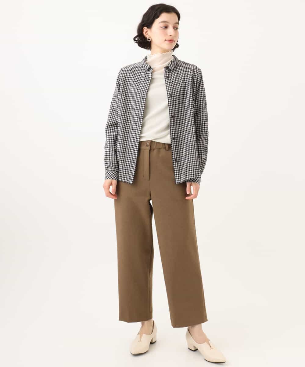 NHKAI80090 GIANNI LO GIUDICE(小さいサイズ)(メゾン ドゥ サンク) ナイロンチュールハイネックカットソー アイボリー