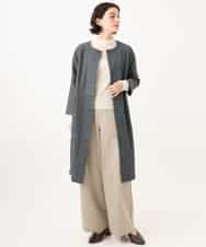 NHKAI80090 GIANNI LO GIUDICE(小さいサイズ)(メゾン ドゥ サンク) ナイロンチュールハイネックカットソー アイボリー