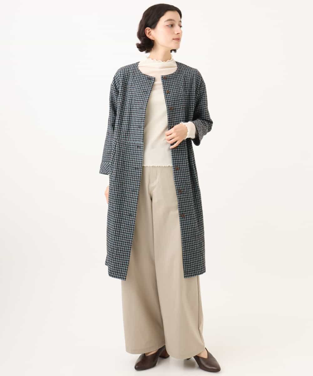 NHKAI80090 GIANNI LO GIUDICE(小さいサイズ)(メゾン ドゥ サンク) ナイロンチュールハイネックカットソー アイボリー
