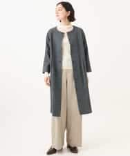 NHKAI80090 GIANNI LO GIUDICE(小さいサイズ)(メゾン ドゥ サンク) ナイロンチュールハイネックカットソー アイボリー