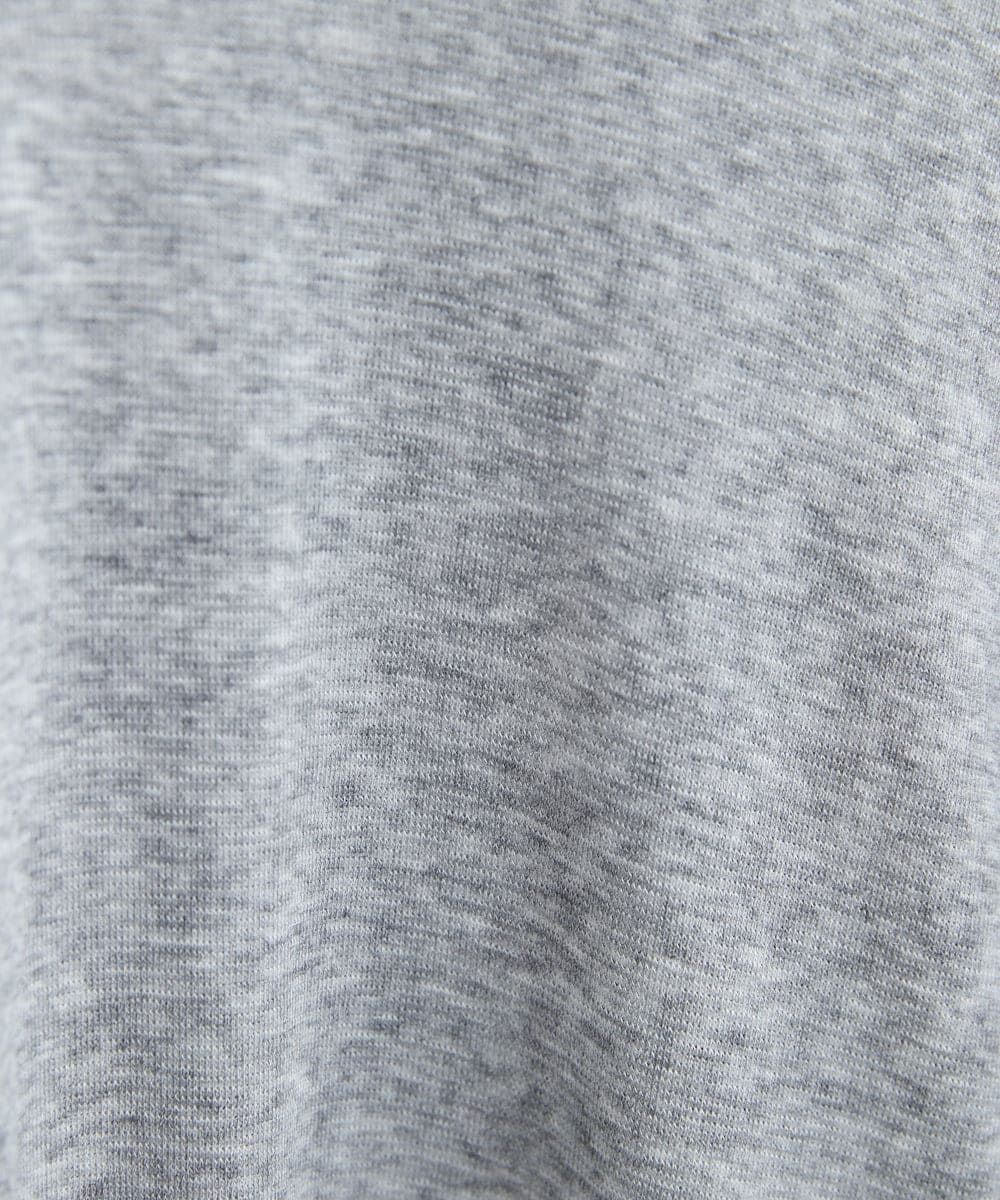 NHKAV15100 GIANNI LO GIUDICE(小さいサイズ)(メゾン ドゥ サンク) [定番人気/日本製]リヨセルウールガーゼフライスカットソー グレー
