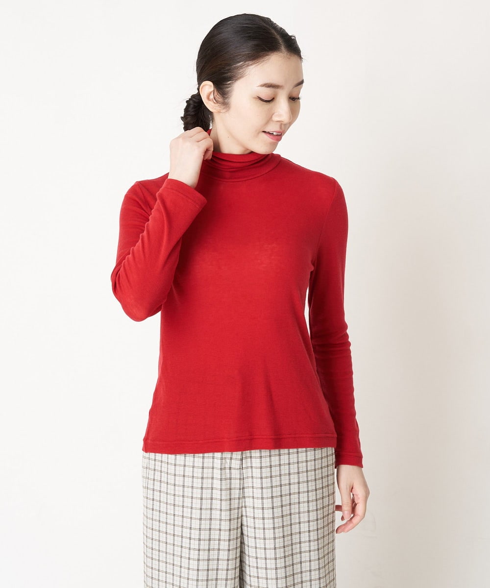 NHKAV15100 GIANNI LO GIUDICE(小さいサイズ)(メゾン ドゥ サンク) [定番人気/日本製]リヨセルウールガーゼフライスカットソー グレー