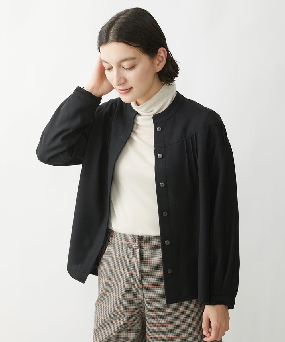 NHKAV15100 GIANNI LO GIUDICE(小さいサイズ)(メゾン ドゥ サンク) [定番人気/日本製]リヨセルウールガーゼフライスカットソー グレー
