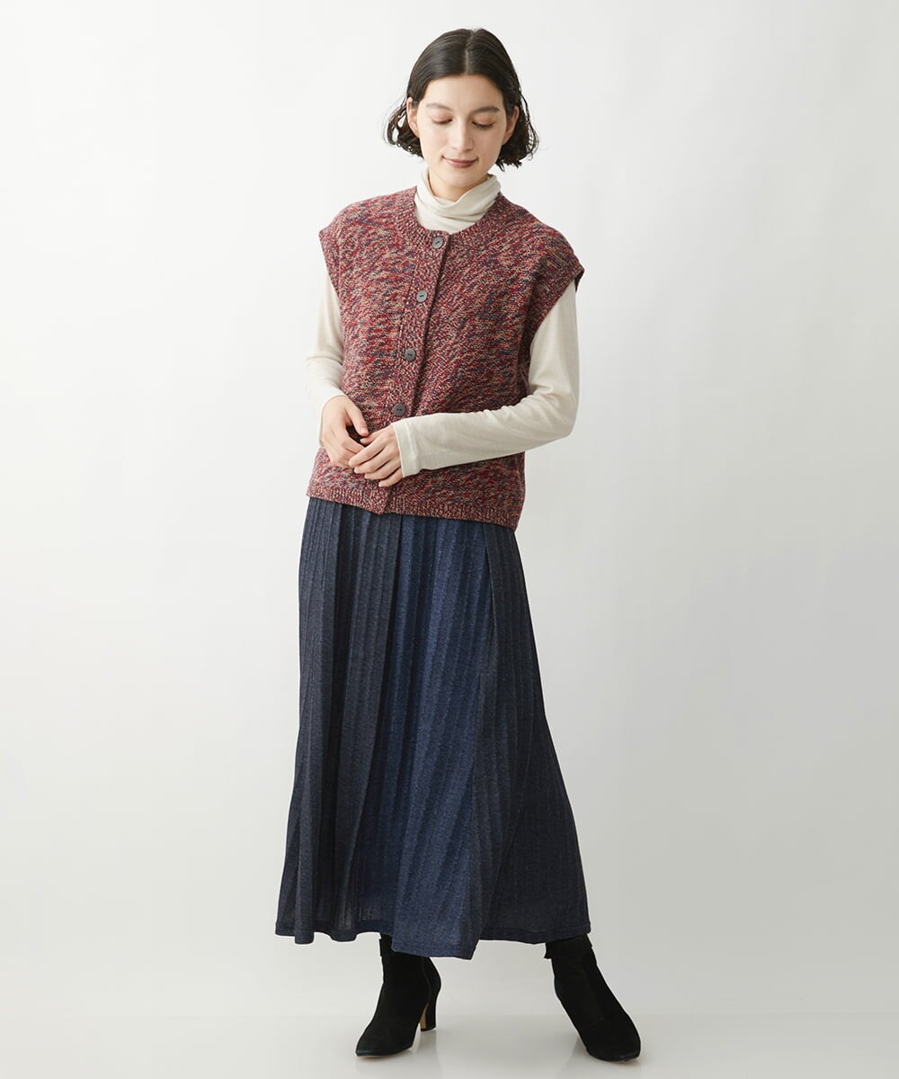 NHKAV15100 GIANNI LO GIUDICE(小さいサイズ)(メゾン ドゥ サンク) [定番人気/日本製]リヨセルウールガーゼフライスカットソー グレー