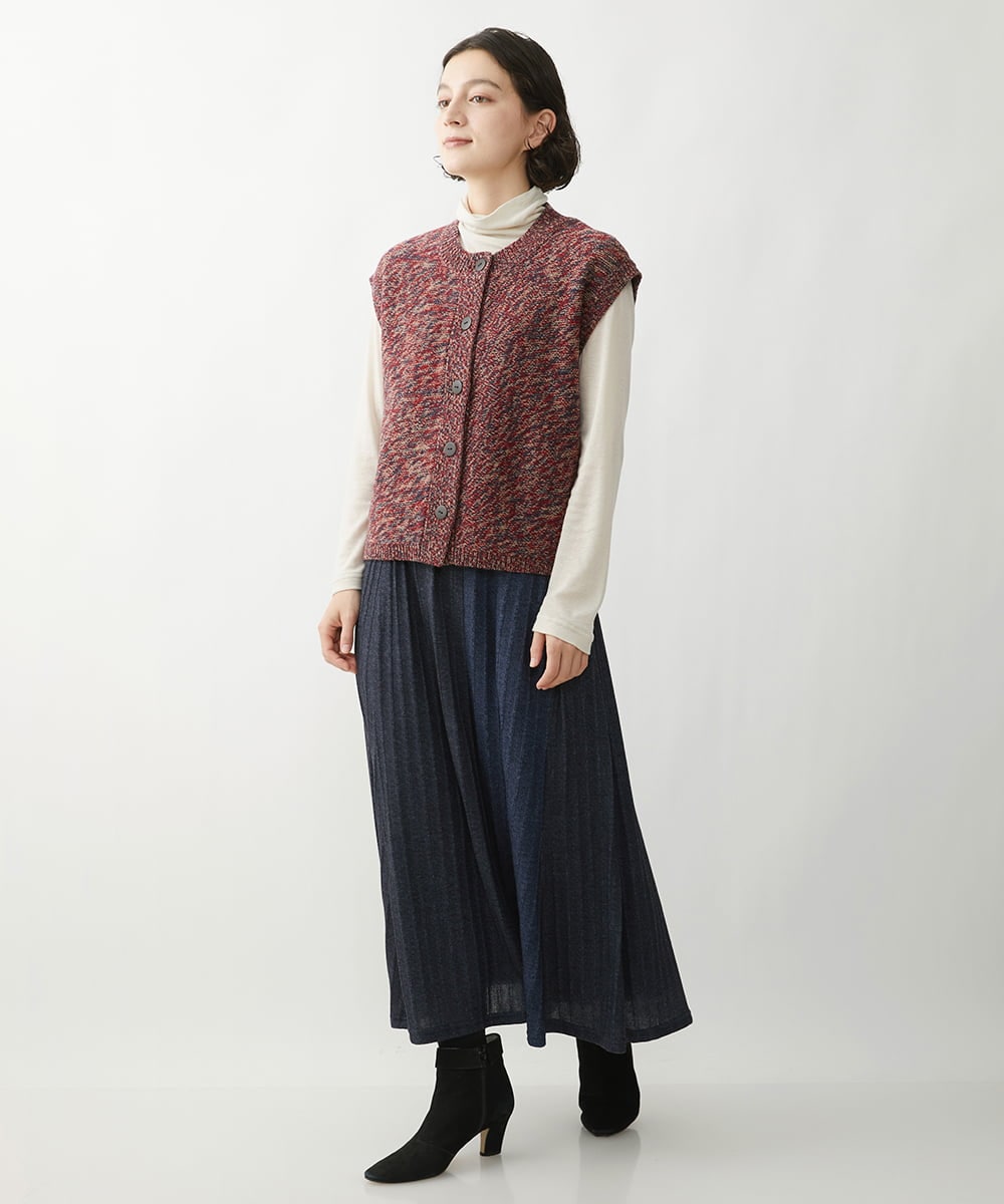 NHKAV15100 GIANNI LO GIUDICE(小さいサイズ)(メゾン ドゥ サンク) [定番人気/日本製]リヨセルウールガーゼフライスカットソー グレー