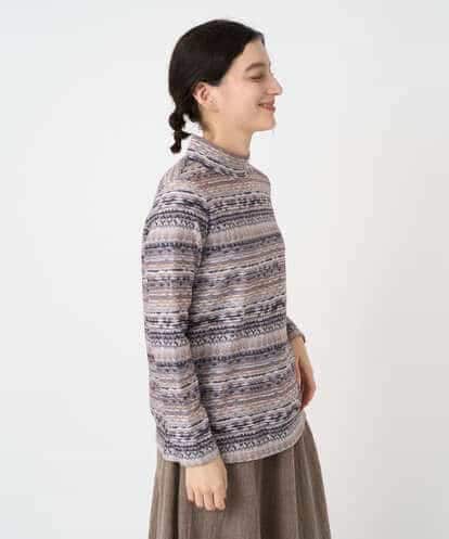 NHKCE51180 GIANNI LO GIUDICE(小さいサイズ) [日本製]編地柄プリントカットソー