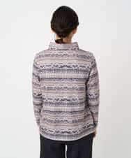 NHKCE51180 GIANNI LO GIUDICE(小さいサイズ)(メゾン ドゥ サンク) [日本製]編地柄プリントカットソー ベージュ