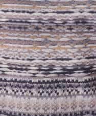 NHKCE51180 GIANNI LO GIUDICE(小さいサイズ)(メゾン ドゥ サンク) [日本製]編地柄プリントカットソー ベージュ