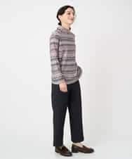 NHKCE51180 GIANNI LO GIUDICE(小さいサイズ)(メゾン ドゥ サンク) [日本製]編地柄プリントカットソー ベージュ