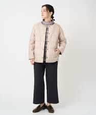 NHKCE51180 GIANNI LO GIUDICE(小さいサイズ)(メゾン ドゥ サンク) [日本製]編地柄プリントカットソー ベージュ