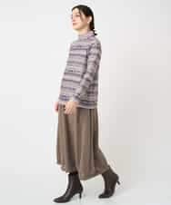 NHKCE51180 GIANNI LO GIUDICE(小さいサイズ)(メゾン ドゥ サンク) [日本製]編地柄プリントカットソー ベージュ