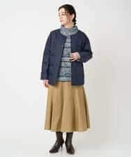 NHKCE51180 GIANNI LO GIUDICE(小さいサイズ)(メゾン ドゥ サンク) [日本製]編地柄プリントカットソー ベージュ