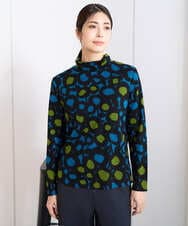 NHKCF51230 GIANNI LO GIUDICE(小さいサイズ)(メゾン ドゥ サンク) [日本製]テンセルリバードットプリントカットソー ブルー系