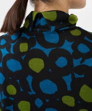 NHKCF51230 GIANNI LO GIUDICE(小さいサイズ)(メゾン ドゥ サンク) [日本製]テンセルリバードットプリントカットソー ブルー系