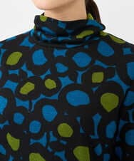 NHKCF51230 GIANNI LO GIUDICE(小さいサイズ)(メゾン ドゥ サンク) [日本製]テンセルリバードットプリントカットソー ブルー系