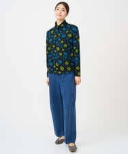 NHKCF51230 GIANNI LO GIUDICE(小さいサイズ)(メゾン ドゥ サンク) [日本製]テンセルリバードットプリントカットソー ブルー系