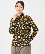 NHKCF51230 GIANNI LO GIUDICE(小さいサイズ)(メゾン ドゥ サンク) [日本製]テンセルリバードットプリントカットソー ブルー系