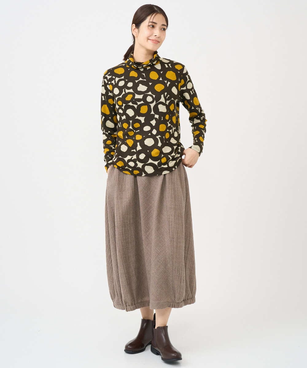 NHKCF51230 GIANNI LO GIUDICE(小さいサイズ)(メゾン ドゥ サンク) [日本製]テンセルリバードットプリントカットソー ブルー系