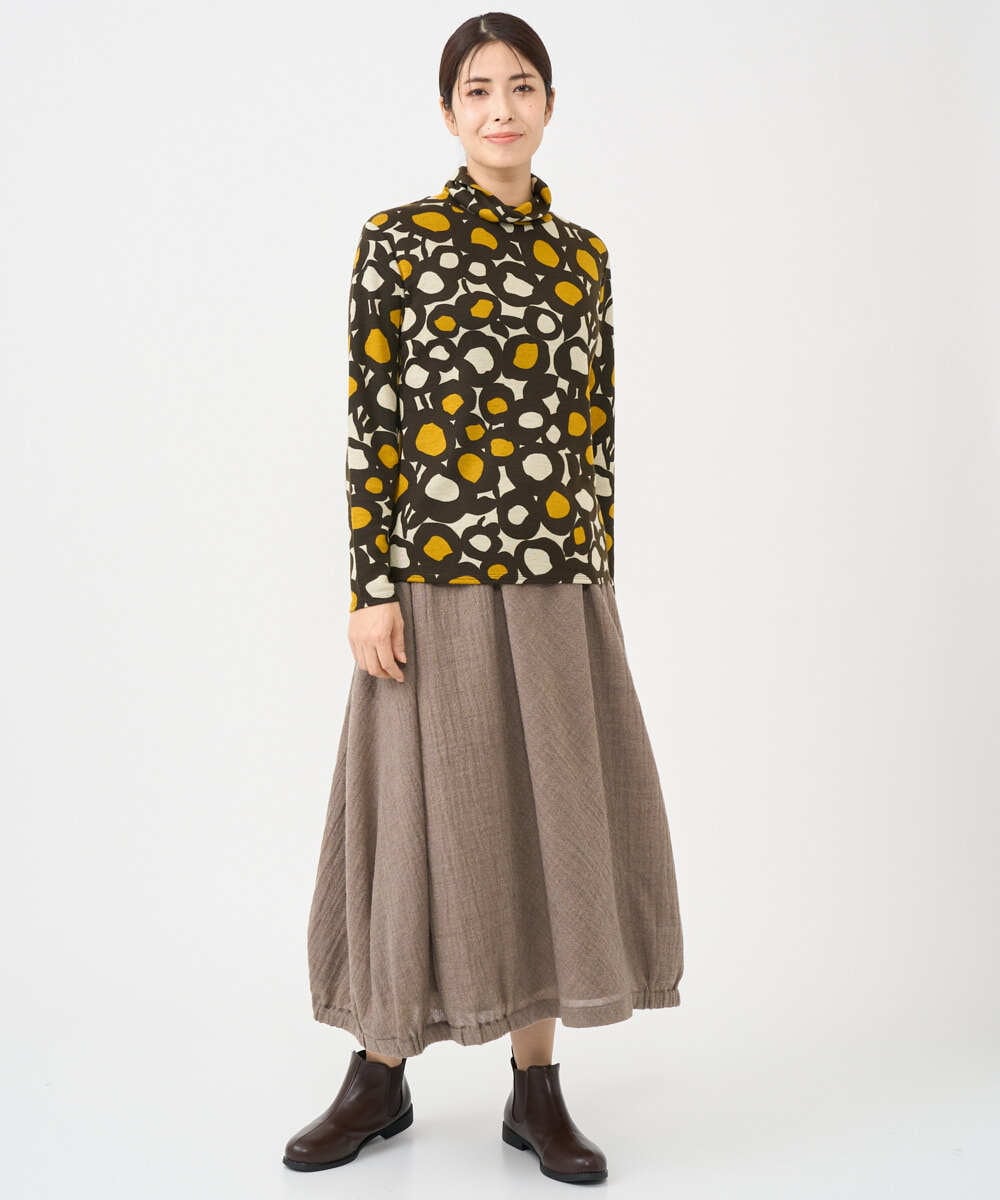 NHKCF51230 GIANNI LO GIUDICE(小さいサイズ)(メゾン ドゥ サンク) [日本製]テンセルリバードットプリントカットソー ブルー系