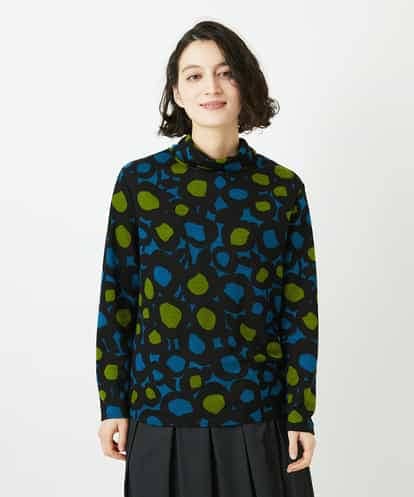 NHKCF51230  [日本製]テンセルリバードットプリントカットソー