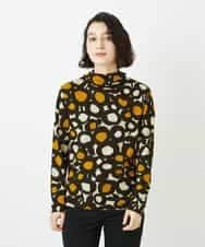 NHKCF51230 GIANNI LO GIUDICE(小さいサイズ)(メゾン ドゥ サンク) [日本製]テンセルリバードットプリントカットソー ベージュ系