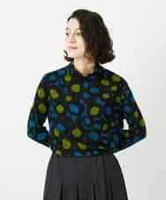 NHKCF51230 GIANNI LO GIUDICE(小さいサイズ)(メゾン ドゥ サンク) [日本製]テンセルリバードットプリントカットソー ベージュ系