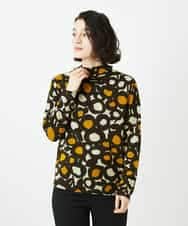 NHKCF51230 GIANNI LO GIUDICE(小さいサイズ)(メゾン ドゥ サンク) [日本製]テンセルリバードットプリントカットソー ベージュ系