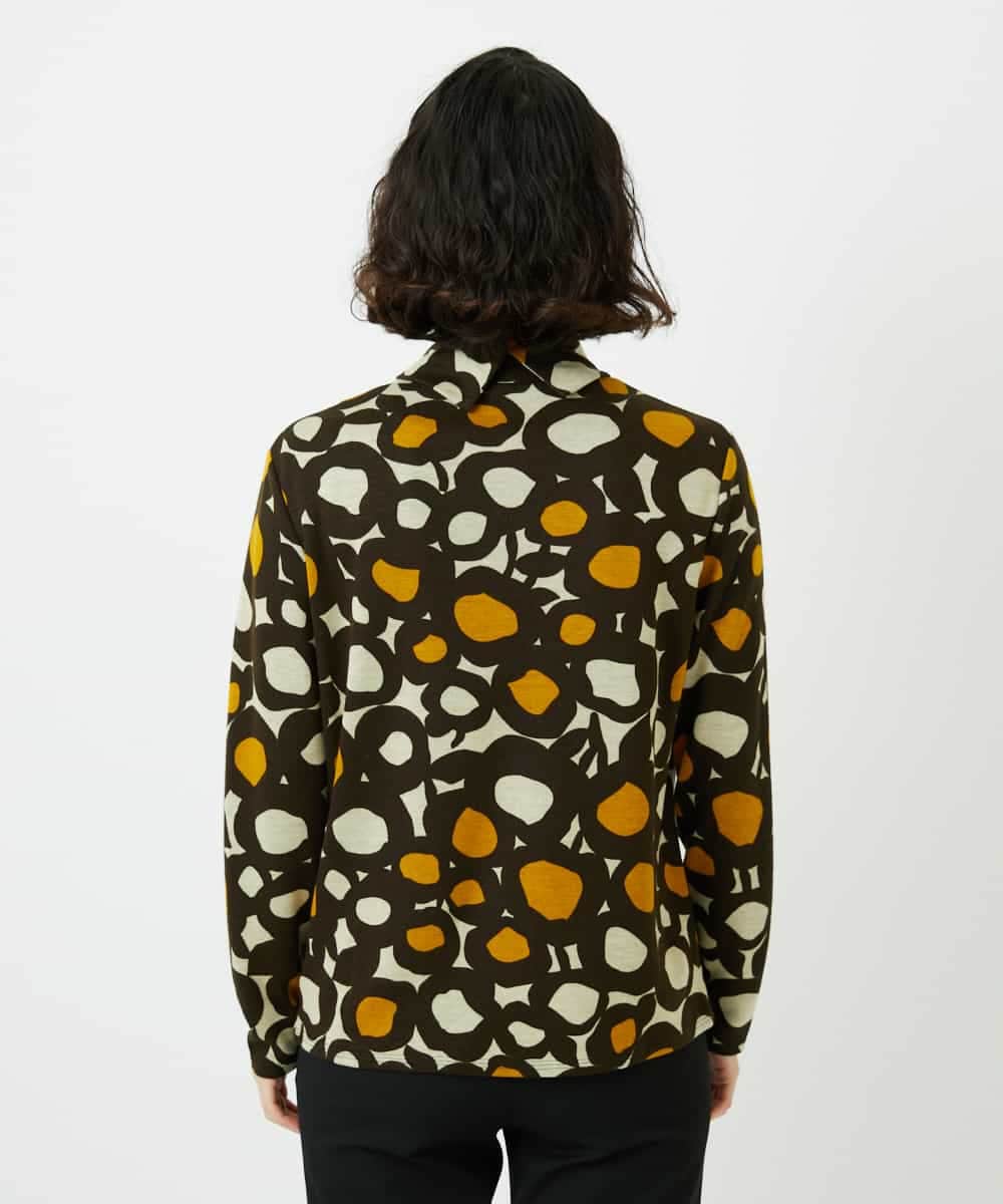 NHKCF51230 GIANNI LO GIUDICE(小さいサイズ)(メゾン ドゥ サンク) [日本製]テンセルリバードットプリントカットソー ベージュ系