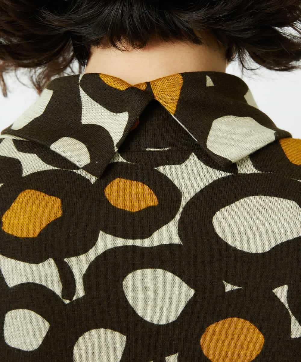 NHKCF51230 GIANNI LO GIUDICE(小さいサイズ)(メゾン ドゥ サンク) [日本製]テンセルリバードットプリントカットソー ベージュ系