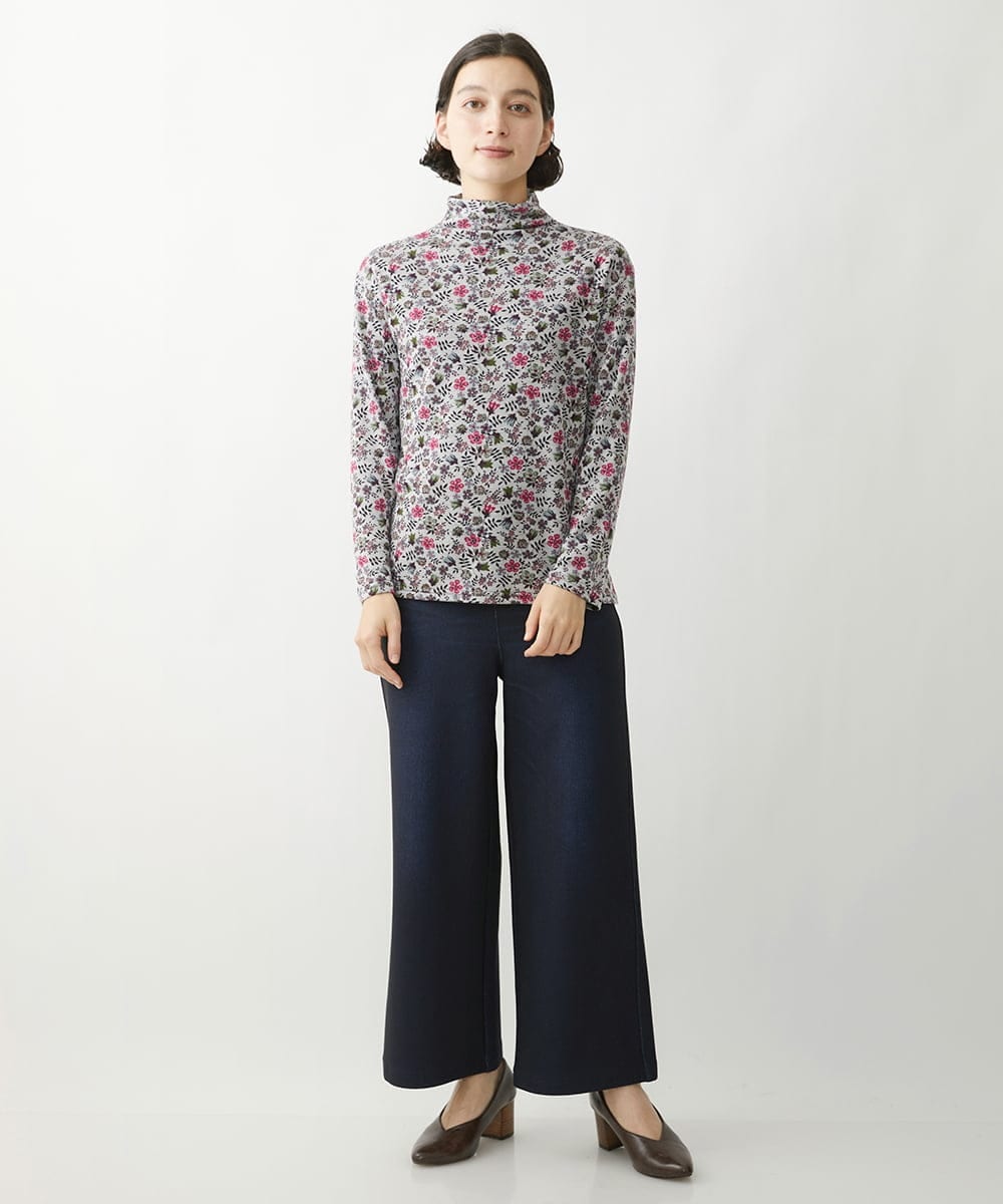 LIBERTYプリントショート丈カットソー（EDENHAM）(カットソー・T