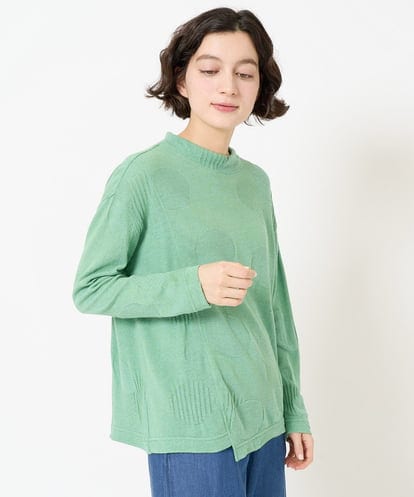 NHKEA20150 GIANNI LO GIUDICE(小さいサイズ) [日本製]リンクスドットジャガードカットソー