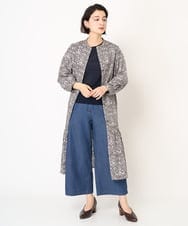 NHKEB41130 GIANNI LO GIUDICE(小さいサイズ)(メゾン ドゥ サンク) [日本製]シアーストレッチフライスカットソー アイボリー