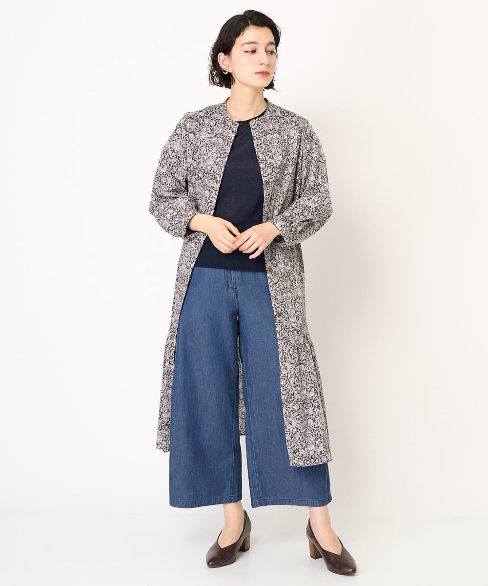NHKEB41130 GIANNI LO GIUDICE(小さいサイズ)(メゾン ドゥ サンク) [日本製]シアーストレッチフライスカットソー アイボリー