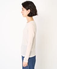 NHKEB41130 GIANNI LO GIUDICE(小さいサイズ)(メゾン ドゥ サンク) [日本製]シアーストレッチフライスカットソー アイボリー
