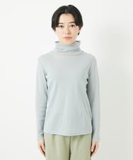 NHKEC81110 GIANNI LO GIUDICE(小さいサイズ)(メゾン ドゥ サンク) [日本製]コットンチュールハイネックプルオーバー ライトブルー