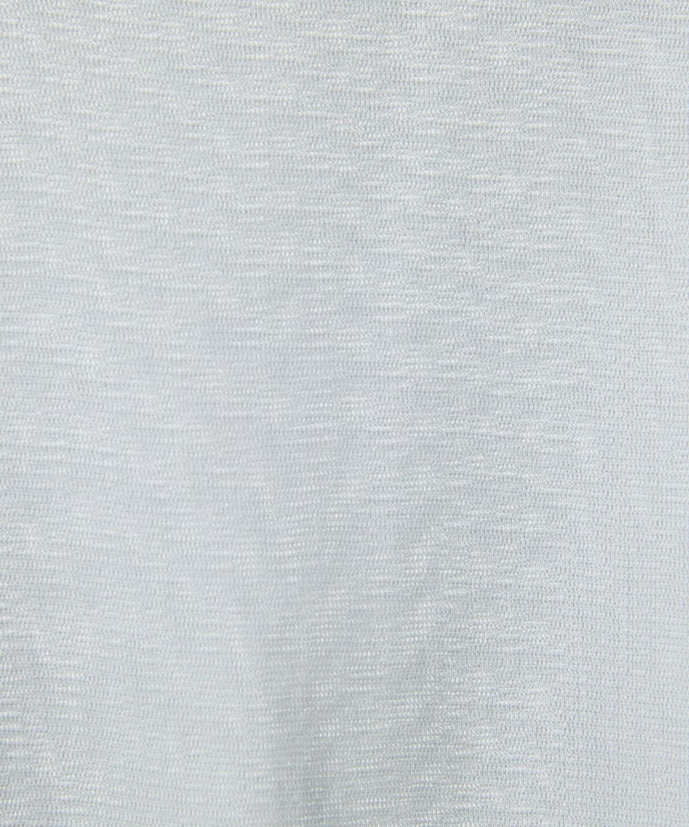 NHKEC81110 GIANNI LO GIUDICE(小さいサイズ)(メゾン ドゥ サンク) [日本製]コットンチュールハイネックプルオーバー ライトブルー