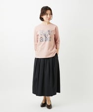 NHKED10200 GIANNI LO GIUDICE(小さいサイズ)(メゾン ドゥ サンク) [日本製]ハイゲージ天竺ロゴカットソー ライトブルー