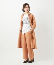 NHKED10200 GIANNI LO GIUDICE(小さいサイズ)(メゾン ドゥ サンク) [日本製]ハイゲージ天竺ロゴカットソー ライトブルー