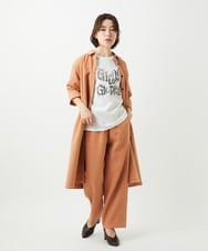 NHKED10200 GIANNI LO GIUDICE(小さいサイズ)(メゾン ドゥ サンク) [日本製]ハイゲージ天竺ロゴカットソー ライトブルー