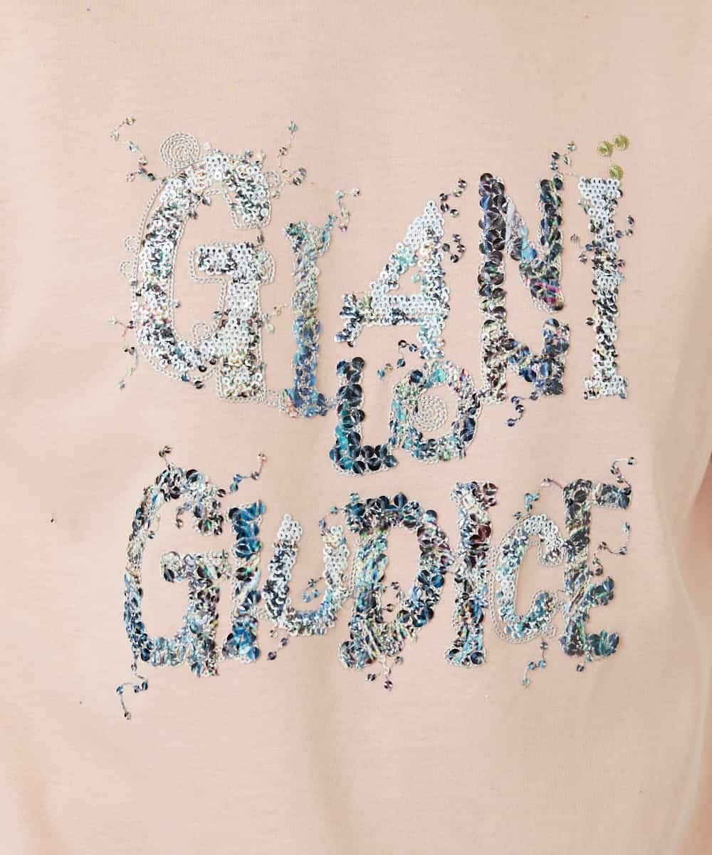 NHKED10200 GIANNI LO GIUDICE(小さいサイズ)(メゾン ドゥ サンク) [日本製]ハイゲージ天竺ロゴカットソー ライトブルー