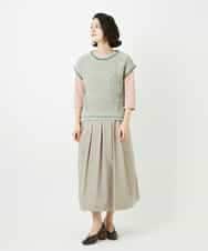 NHKED10200 GIANNI LO GIUDICE(小さいサイズ)(メゾン ドゥ サンク) [日本製]ハイゲージ天竺ロゴカットソー ライトブルー